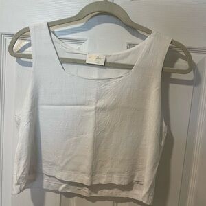 Allie Rose cotton linen blouse